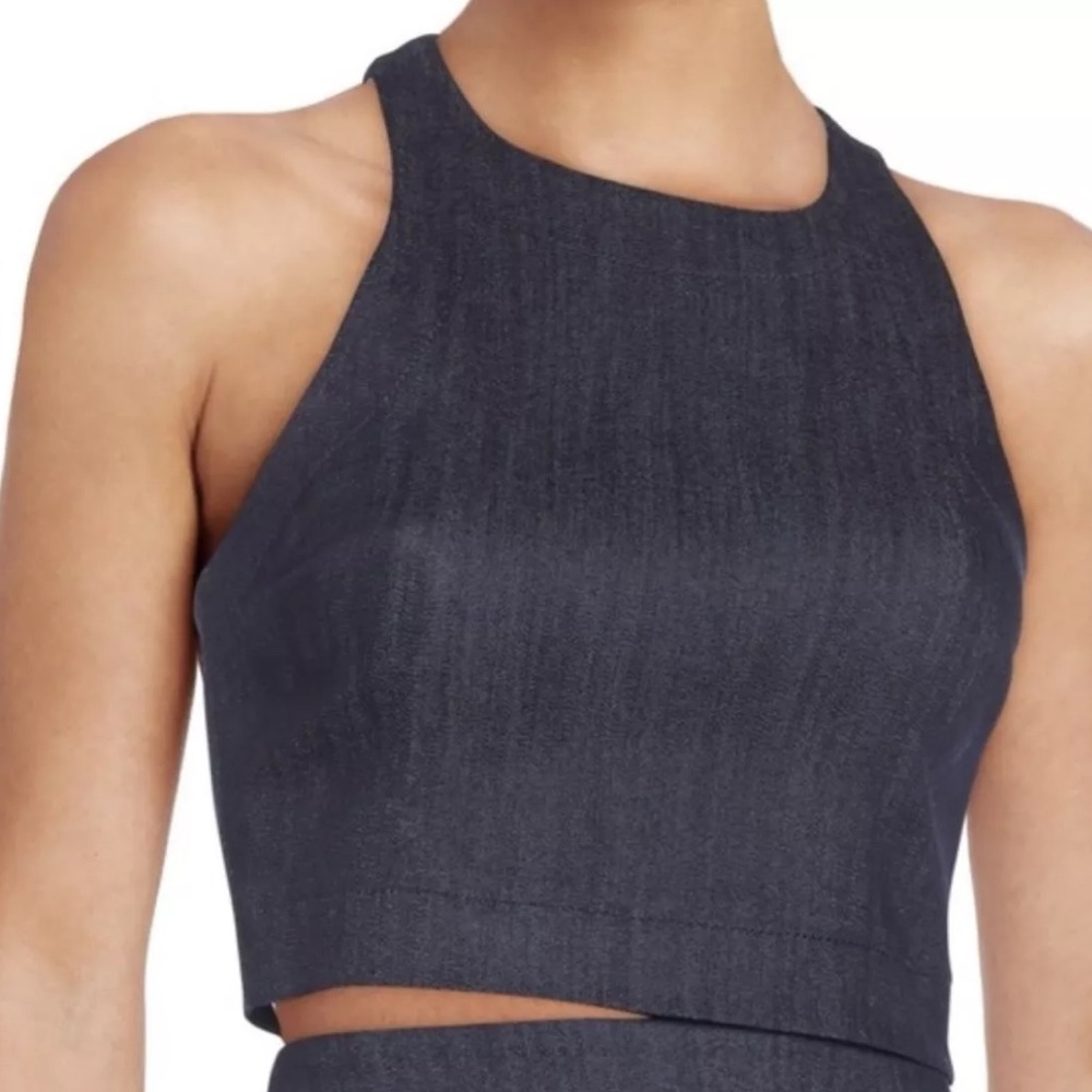 Elizabeth and James Lupton Crop Top in Indigo